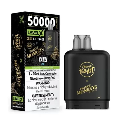 Flavour Beast Level X G2- 50K Puffs – Kanzi Iced