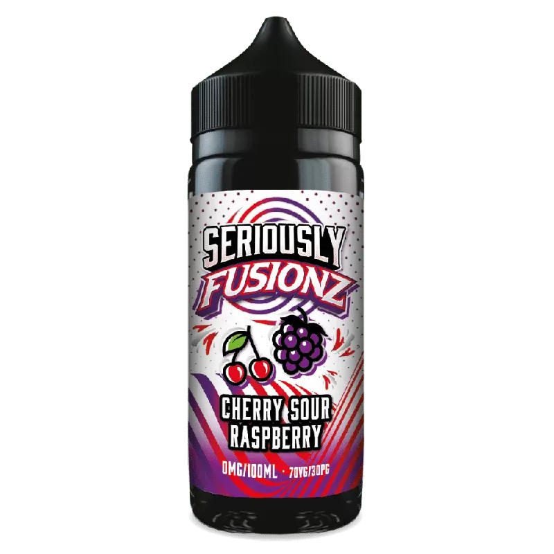 Doozy Seriously Fusionz 100ml E-Liquid Shortfill Cherry Sour Raspberry - Title#0mg