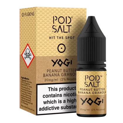 POD SALT PEANUT BUTTER, BANANA GRANOLA 10ML NIC SALT E-LIQUID