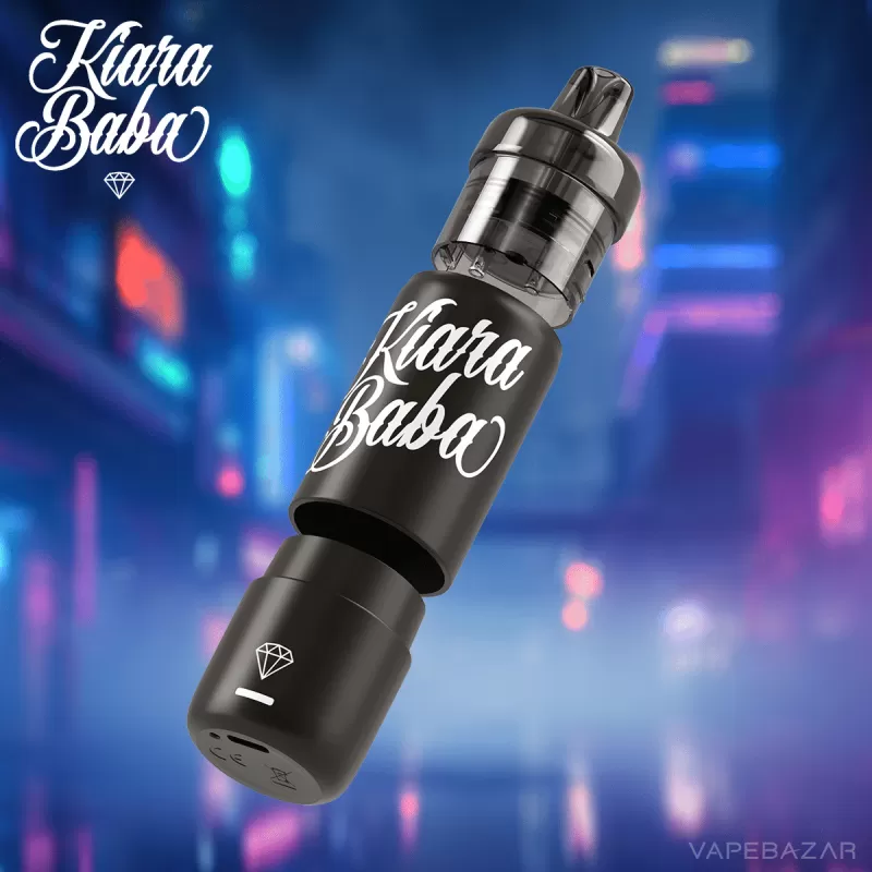 Kiara Baba Vape Akku – Pure Black - 650 mAh / HQD