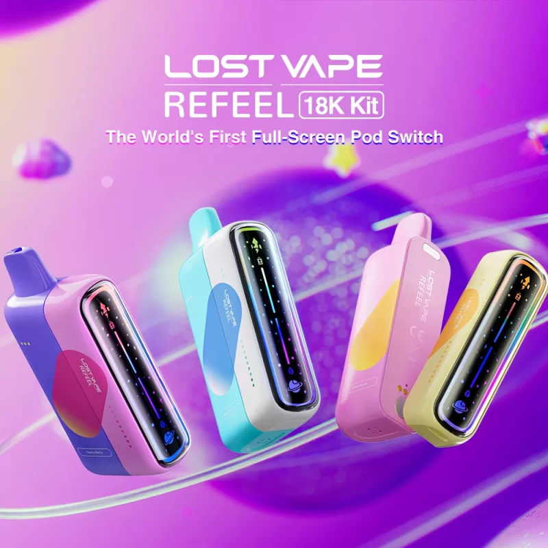 Lost Vape REFEEL 18K Disposable Kit – 18000 Puffs - Spearmint