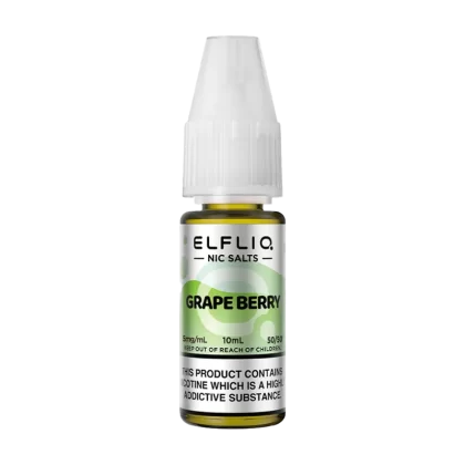 Grape Berry Elfliq Nic Salt by Elfbar - 10ml - 20mg - Vape Product (5576C0)