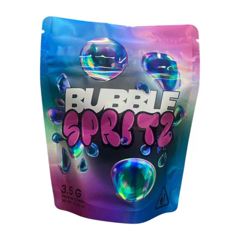 Bag King Bubble Spritz Strain Child-Resistant Mylar Bag | 1/8 oz - Choose Price Tier#Single Unit (Less Than Box)>Pack of 50 (Bulk Discount Pricing) (4F6538)