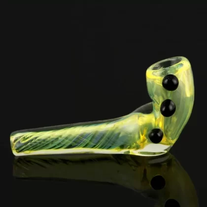 Glassheads UV Reactive Pipe with Black Marbles - Ejuicewarehouse