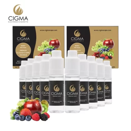 Cigma e-Liquid – Berry Mix 0mg 10ml Bottle x 10 Pack | Cigee