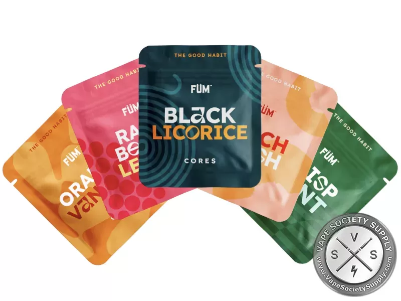 FÜM Flavor Core - Black Licorice, Cinnamon Hearts