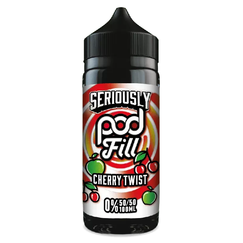 Doozy Pod Fill 100ml E-Liquid Shortfill Cherry Twist - Vape Product