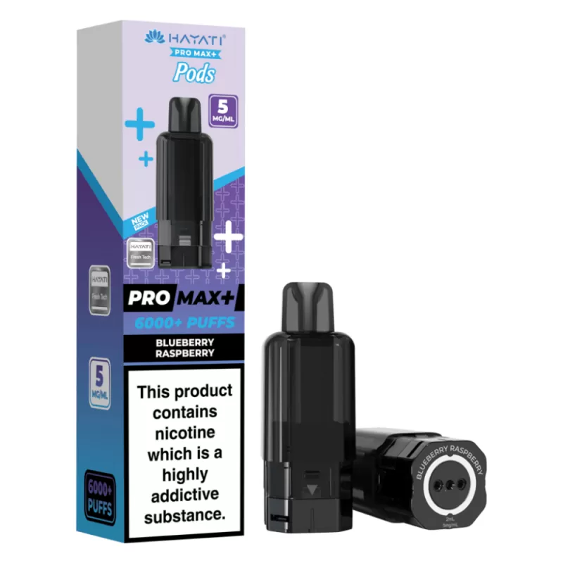 Hayati Pro Max Plus 6000 Prefilled Pod 5mg Blueberry Raspberry