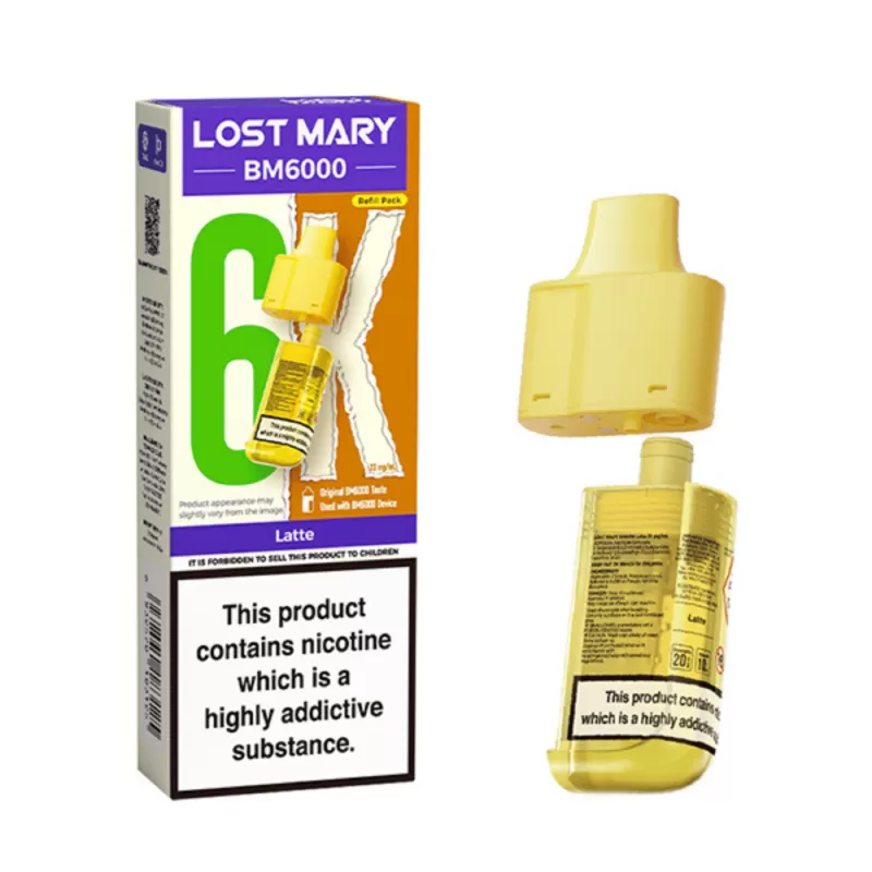 Lost Mary BM6000 Prefilled Pod Latte - 20mg
