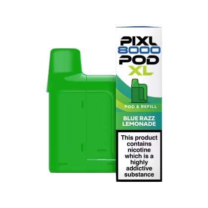 Blue Razz Lemonade Pixl 8000 Refill Pack - 20 mg - Vape Product (0E8692)
