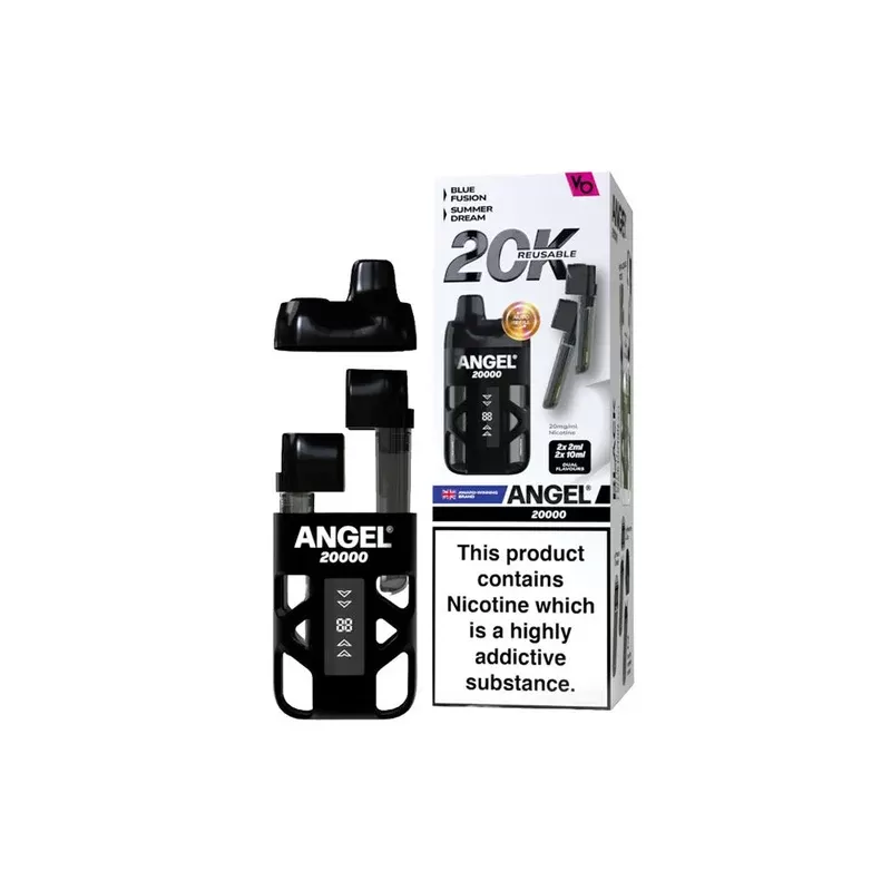 Vapes Bars Angel 20000 Vape Kit - Edition#Blue>Sky Blue>Golden>Coral>Purple>Green>Red>Brown>Violet>Black>Yellow