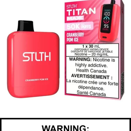 Cranberry Pom Ice STLTH Titan Max Disposable Vape