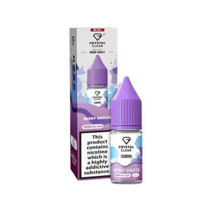 Crystal Clear Bar Salts Berry Breeze Nic Salt Vape Juice - 10mg