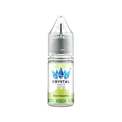 WGA Crystal Sour Pineapple Saltnic Vape Juice - 10 Pack