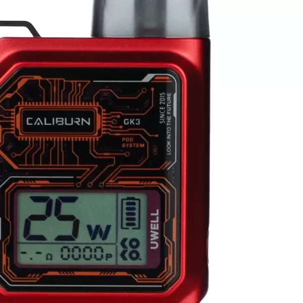 Uwell Caliburn GK3 25W Pod System Kit - Red - Image 2