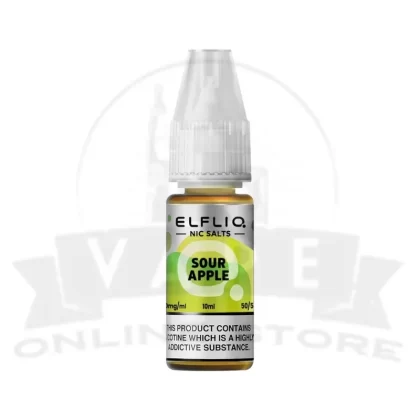 Sour Apple Elf Bar Elfliq 10ml Nic Salt | 5 for £10