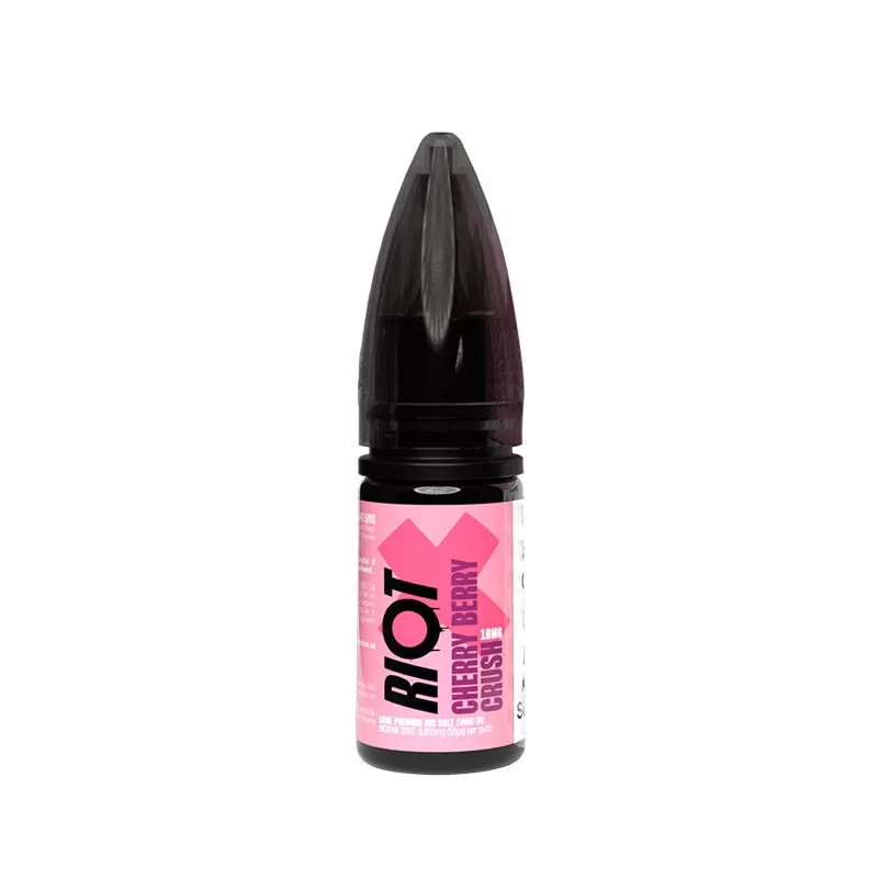 Riot X Nic Salts Cherry Berry Crush 10ml E-Liquid - 20mg - Image 2