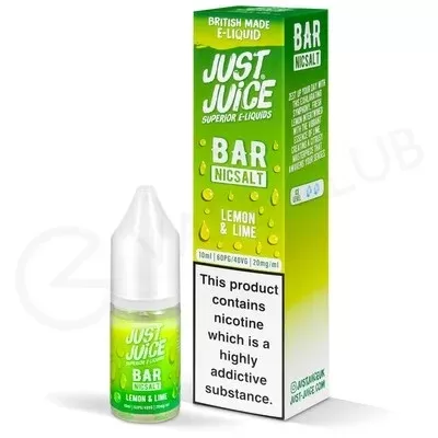 Lemon & Lime Nic Salt E-Liquid by Just Juice Bar