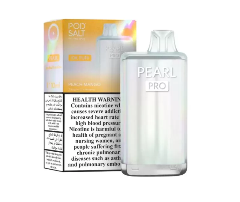 Pod Salt Pearl Pro Rechargeable Disposable Vape (10,000 Puffs) - Berry Menthol / 20 mg - Image 3