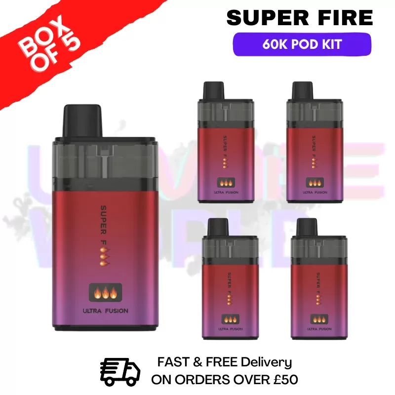 Royal Blue Edition SuperFire 60K Ultra Fusion Box Of 5