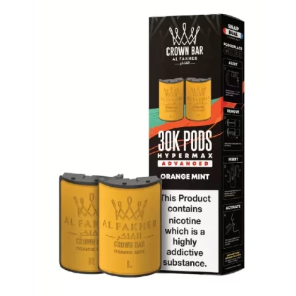 Al Fakher 30k Hypermax Prefilled Pods Orange Mint - Strength#20mg