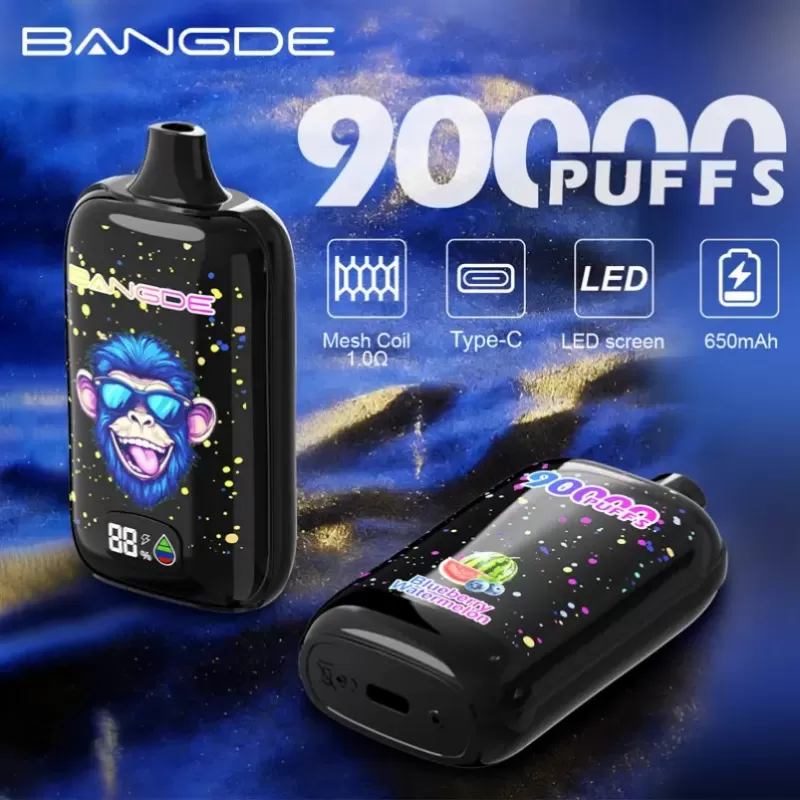 Bang DE 90K – 90K Puffs Matte Black Anti-Slip Body 0-5% Nicotine Disposable Vape