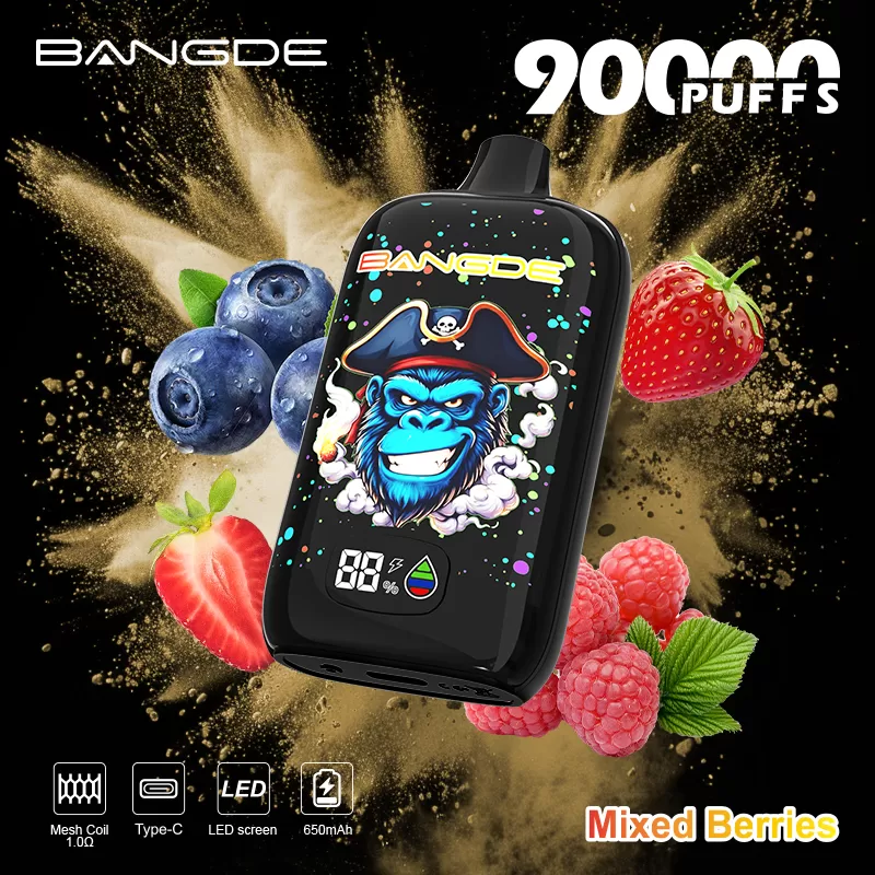 Bang DE 90K – 90K Puffs Matte Black Anti-Slip Body 0-5% Nicotine Disposable Vape - Image 2
