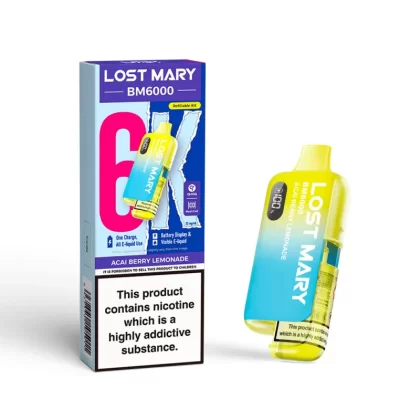 Lost Mary BM6000 Prefilled Pod Kit Acai Berry Lemonade - 20mg