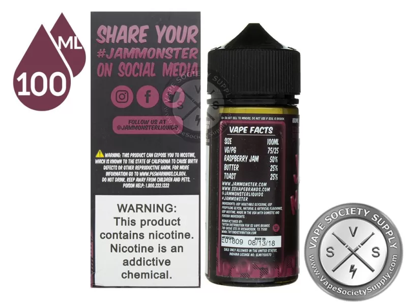 Raspberry Jam Monster 100ml - Image 3