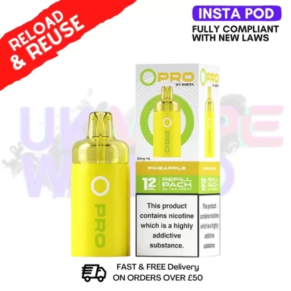 20MG Pineapple Insta O Pro Refil Pack (12ML)