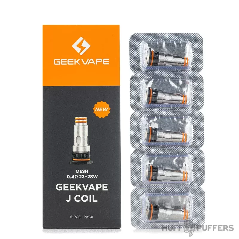 Geekvape J Coils - 0.4 ohm (23–28W), 0.6 ohm (16–21W) (DCFCD5)