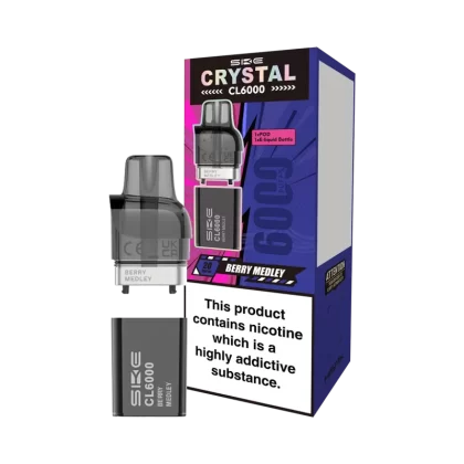 Berry Medley SKE Crystal CL6000 Pods - 20mg - Vape Product (283190)