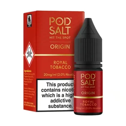 Royal Tobacco – Pod Salt Nicotine Salt E Liquid – 10ml – TPD - Vapestorm Co