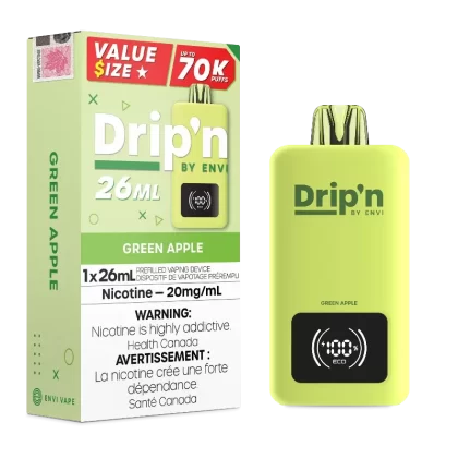 Drip’n 70k Value Series Disposable Vape – Green Apple