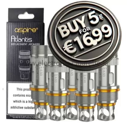 Aspire Atlantis Replacement Coils Heads (5PCS)