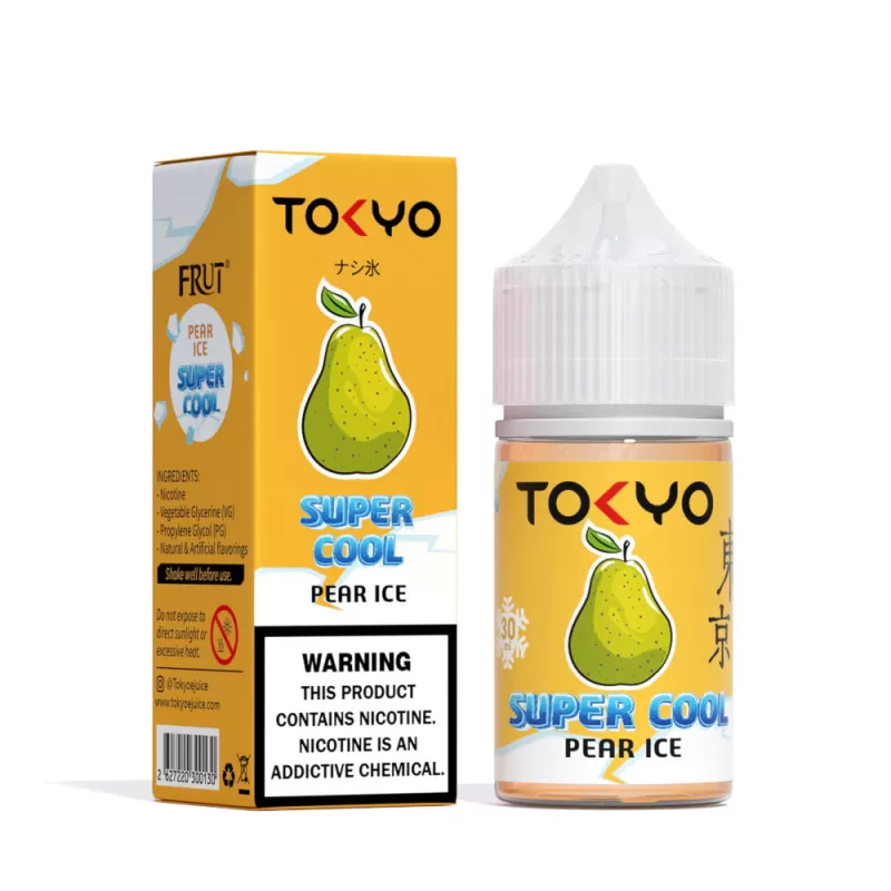 Tokyo Super Cool Pear Ice Saltnic 30ml - 30 mg - 30 ml - Image 2