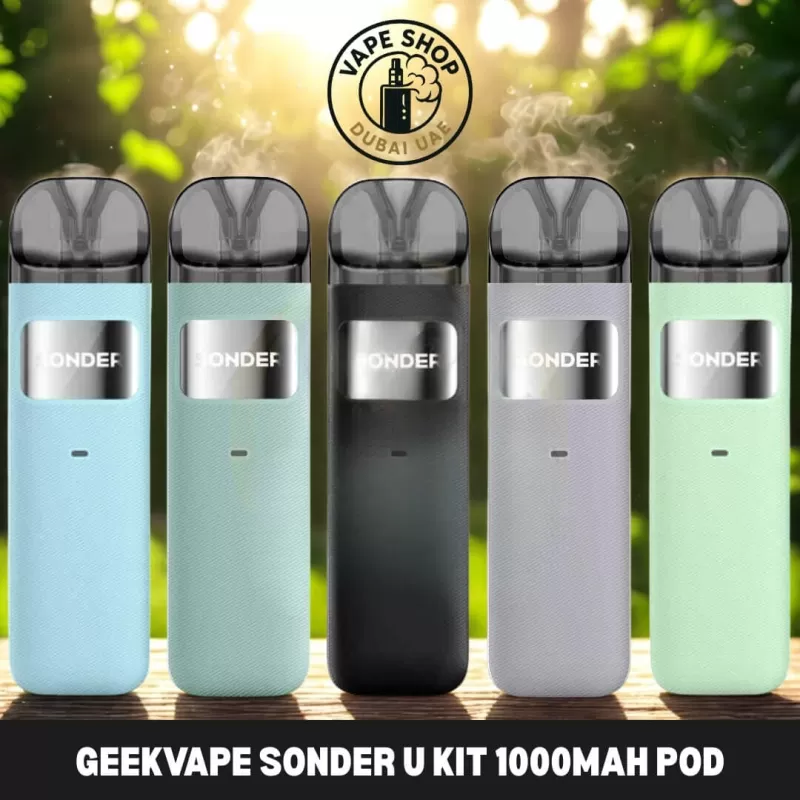 GEEKVAPE Sonder U Kit 1000mAh Pod System 20W Vape Kit in Dubai, UAE - Black, Celeste Glaze