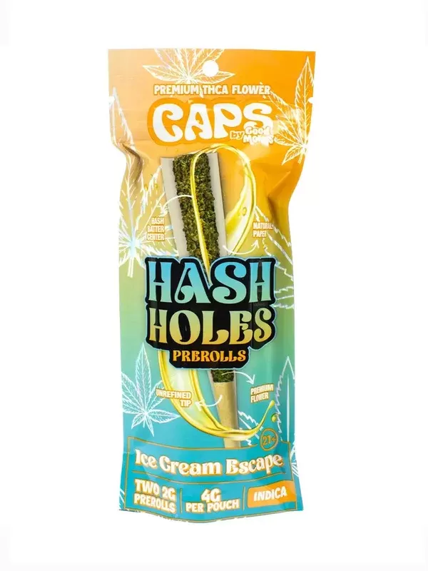 Ice Cream Escape Caps Hash Holes Pre-Rolls 2ct
