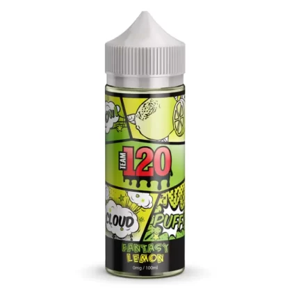 Team 120 Fantasy Lemon 100ml – vape juice utan nikotin - Team 120 / No / 100ml / 30/70
