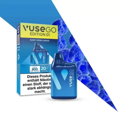 Vuse Go 800 – Blue Raspberry - Propylenglykol, Benzoesäure; 20mg/ml (CCD8BD)