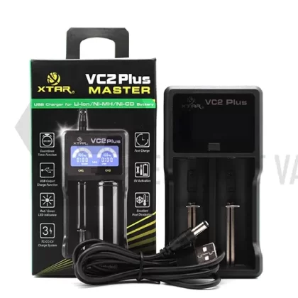 XTAR VC2 Plus Master 2-Bay Battery Charger