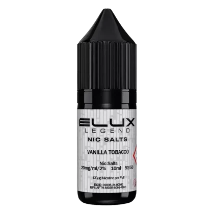 Elux Vanilla Tobacco Nic Salt Vape Juice 10ml