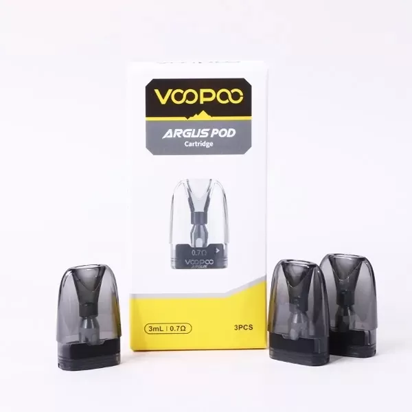 VOOPOO ARGUS REPLACEMENT POD CARTRIDGES - Single, Pack Of 3; 0.4 Ohm, 0.7 Ohm