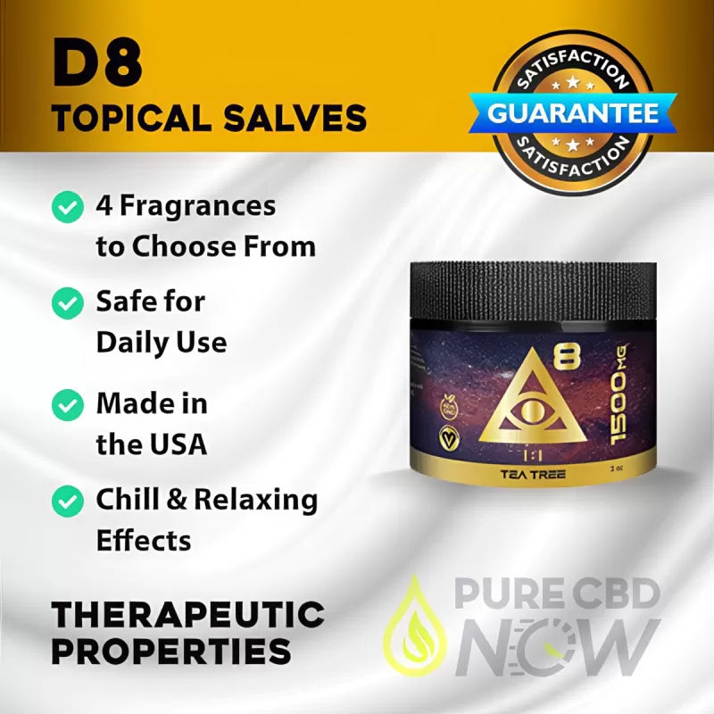 iDelta8 GOLD – Topical Salve 1500mg Delta 8 + CBD 1:1 - Image 3