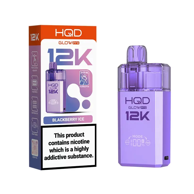 HQD Glow Pro 12K Prefilled Pod Kit - Mr Blue - Image 2