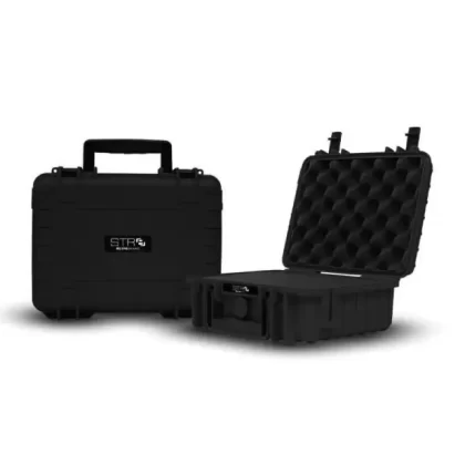 Str8 | Pelican Cases | 10″ w/ 2 Layer Pre-Cut Foam -Onyx Black - Ejuicewarehouse