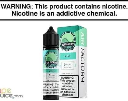 MINT BY AIR FACTORY 60ML - Vapejuice