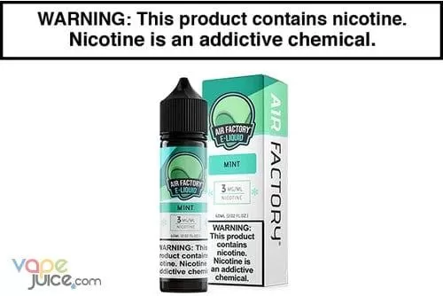 MINT BY AIR FACTORY 60ML - Vapejuice