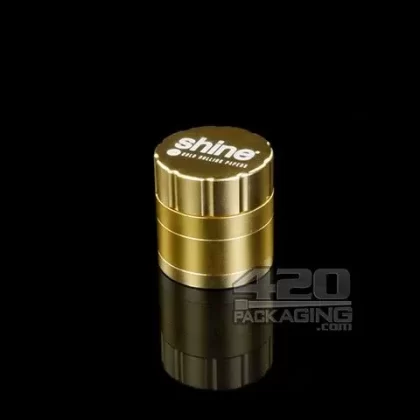 Shine Gold 4-Piece Metal Grinder - Ejuicewarehouse