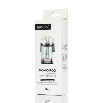 SMOK Novo Replacement Cartridge - Pack of 3 - 0.6 ohm Mesh Clear Cartridges - 3ml
